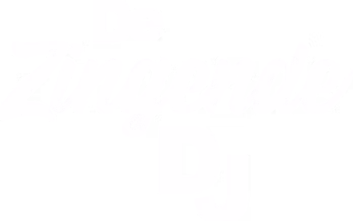 Logo De Zingende DJ in het wit - Timeless Events