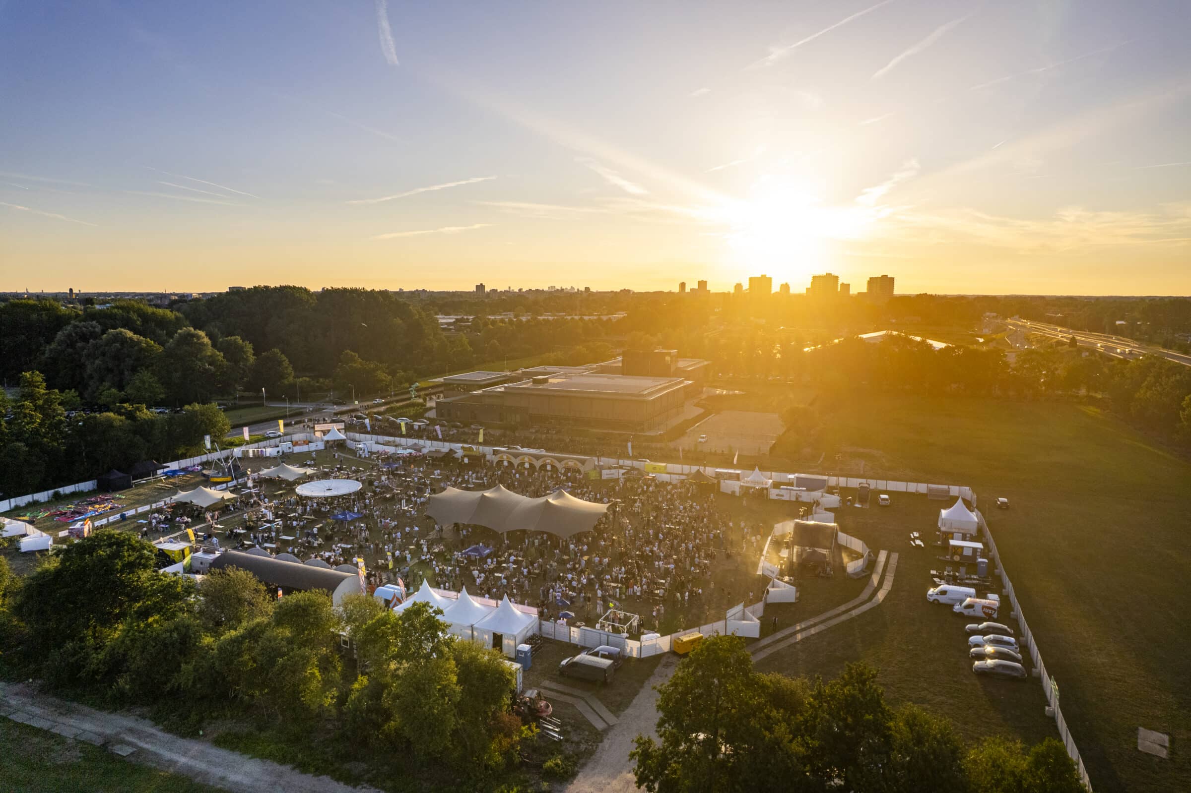 luchtfoto culinaire zomerfestival