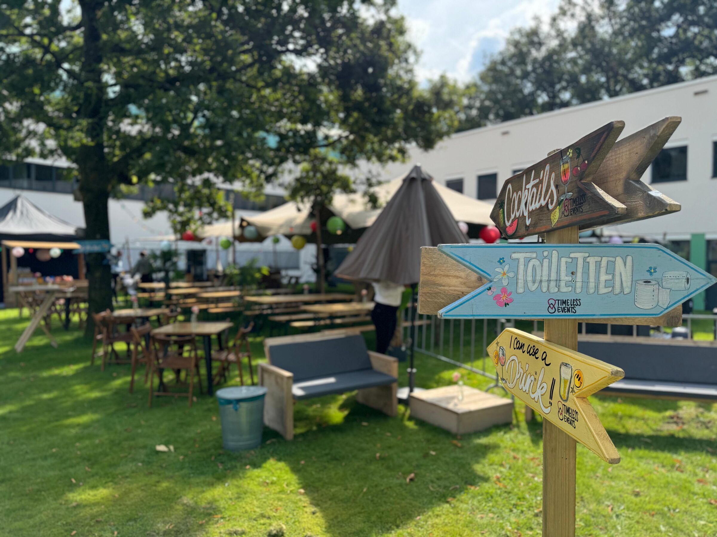 Bedrijfsfeest buiten - Timeless events